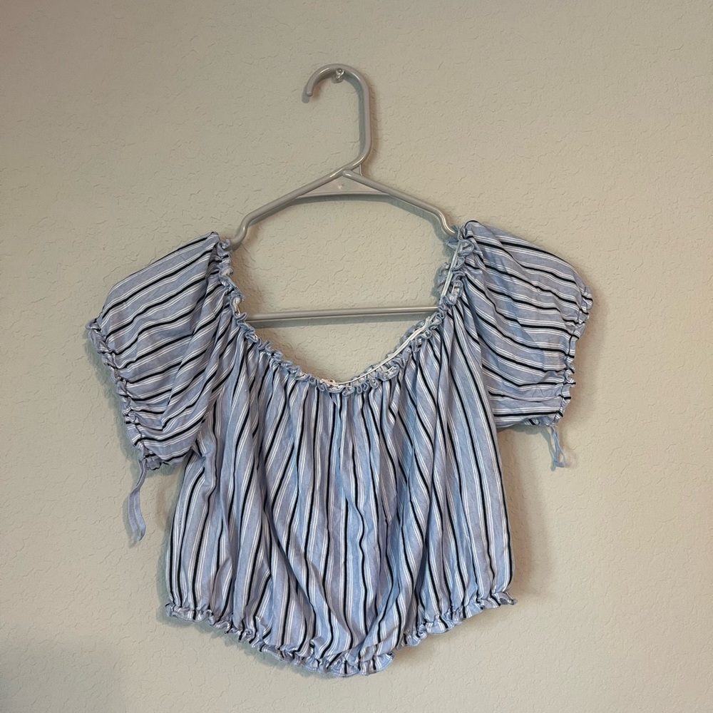 Garage Off the Shoulder Crop Top